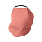 4-in-1 Baby Car Seat Cover, Supersoft Bamboo Viscose Nursing Cover - PurComfy