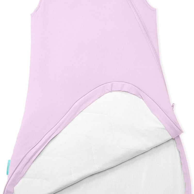 Supersoft Sleep Sack 1.0 TOG, Premium Bamboo Viscose Toddler Sleeping Bag, 2-Way Safe Zipper Sleepsacks 2-4T (Lilac)