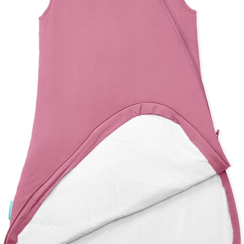 Supersoft Sleep Sack 1.0 TOG, Premium Bamboo Viscose Toddler Sleeping Bag, 2-Way Safe Zipper Sleep Sacks 2-4T (Berry)
