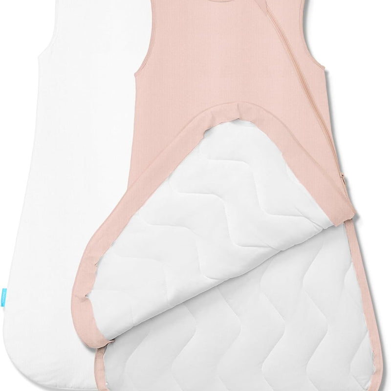 Quilted Supersoft Sleep Sack, 2.5 TOG Premium Bamboo Viscose Warm Baby Sleeping Bag, Thick Babies Wearable Blanket