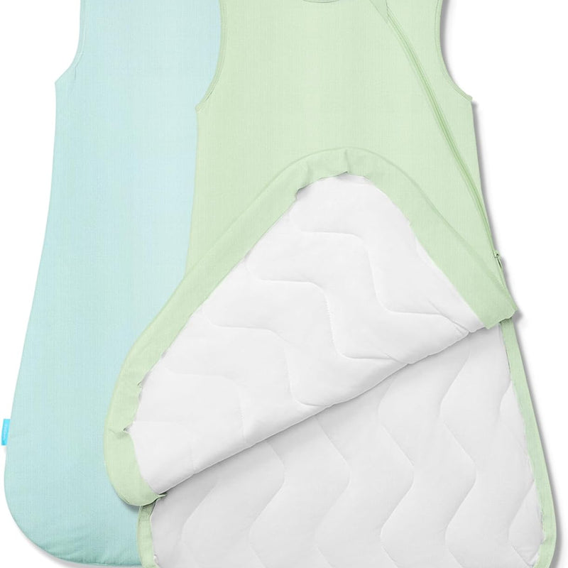 Quilted Supersoft Sleep Sack, 2.5 TOG Premium Bamboo Viscose Warm Baby Sleeping Bag, Thick Babies Wearable Blanket