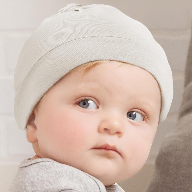 Supersoft Baby Hats 0-6 Months, Bamboo Viscose Infant Newborn Beanies for Girls Boys Hospital Hat 6 Pack