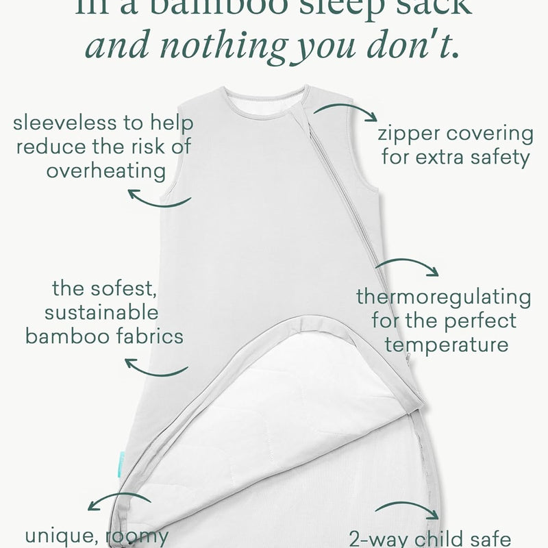 Supersoft Sleep Sack 1.0 TOG, Premium Bamboo Viscose Toddler Sleeping Bag, 2-Way Safe Zipper Sleepsacks 2-4T (Dolphin)