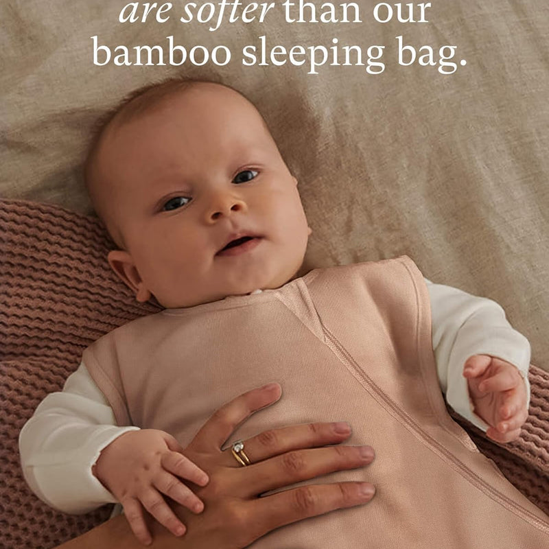 Supersoft Sleep Sack 1.0 TOG, Premium Bamboo Viscose Baby Sleeping Bag 2-Way Zipper Sleepsacks Baby Wearable Blanket