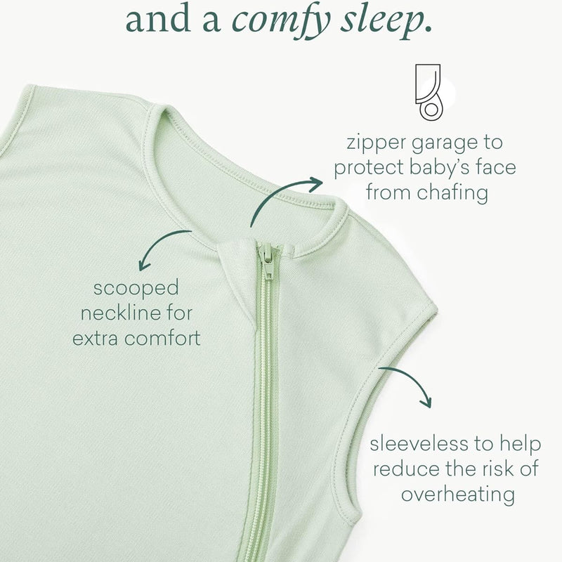 Supersoft Toddler Sleep Sack 0.5 TOG Premium Bamboo Viscose Sleeping Bag Extra Long Wearable Blanket 2-4T (Sage)