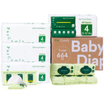 Baby Diapers Essential Kit, 4 Pack Baby Diaper, 6 Pack Baby Wipes, 4 Pack Travel Size Baby Wipes, 2 Pack Dry Wipes - PurComfy