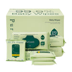 Baby Wipes Unscented, 99.9% Water Wipes with Plant Based, Hypoallergenic for Sensitive Newborn Skin - PurComfy