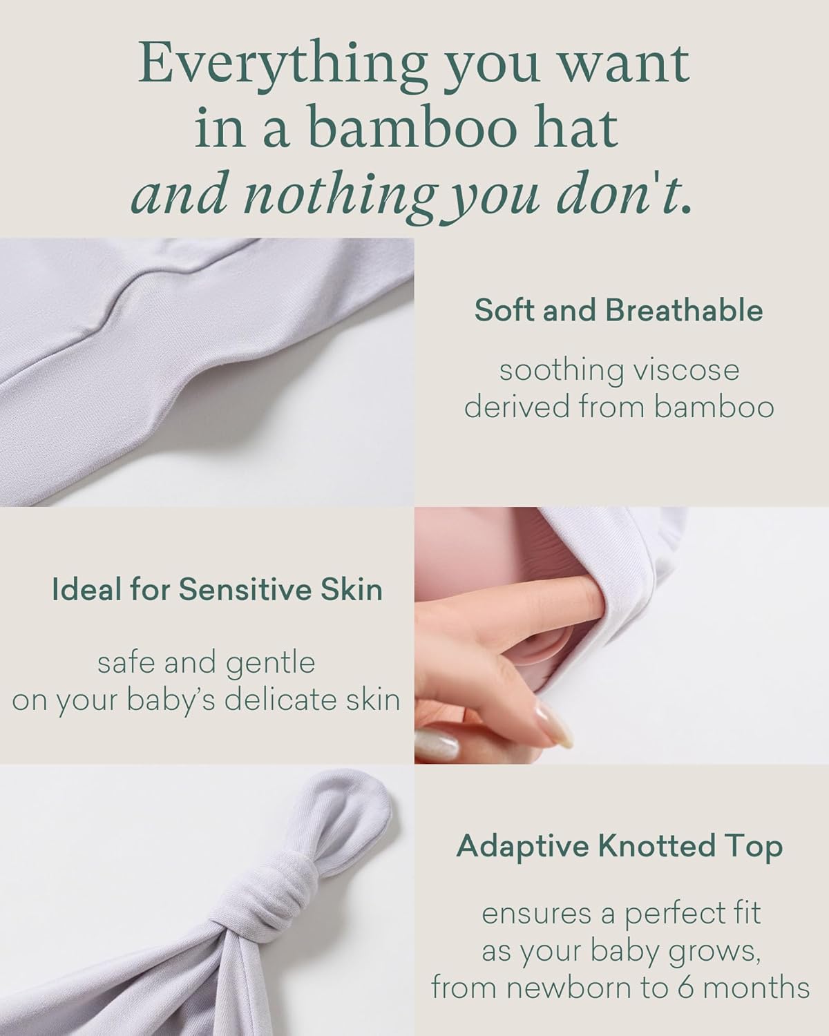 Bamboo Baby Hats - PurComfy