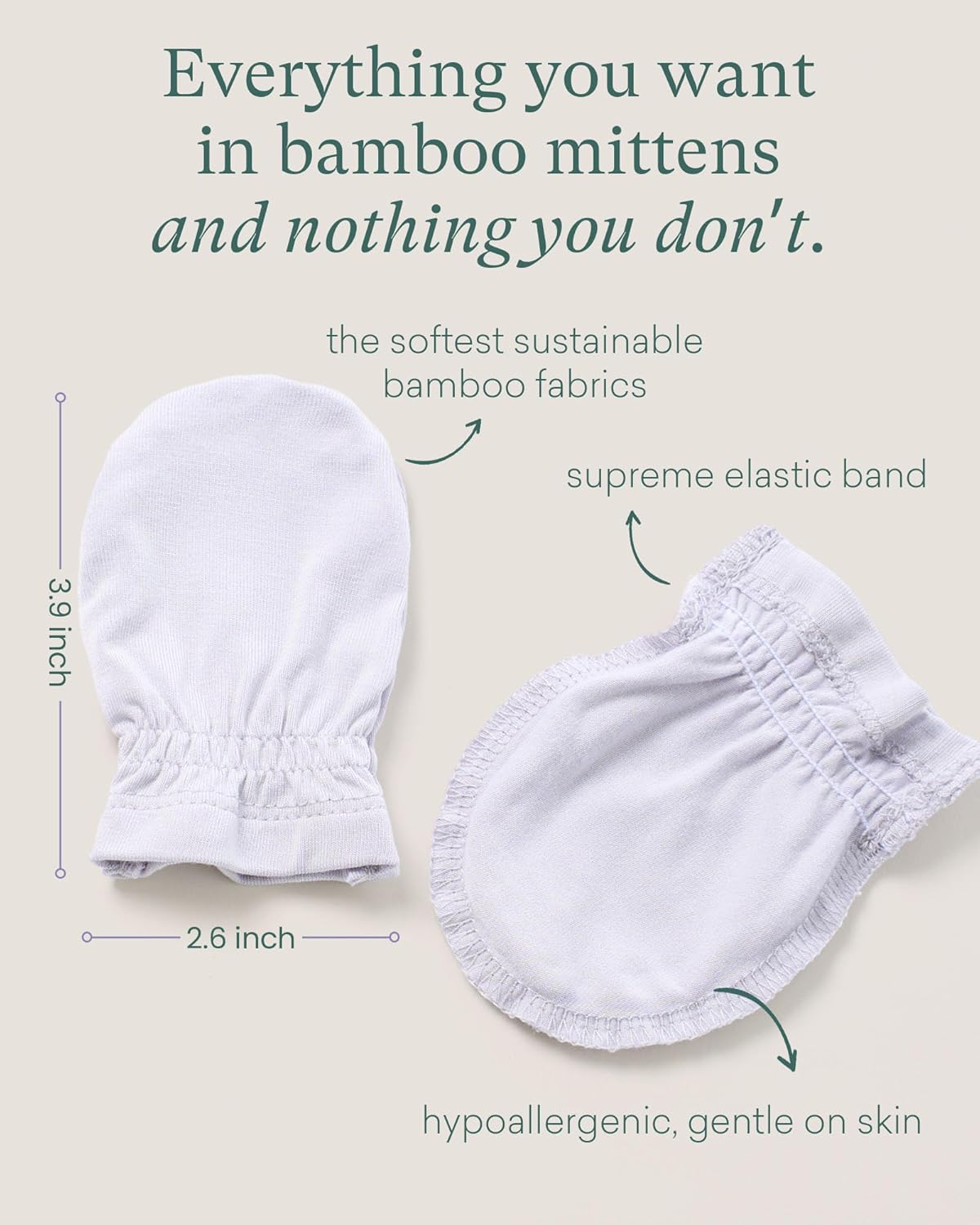Bamboo Baby Mittens - PurComfy