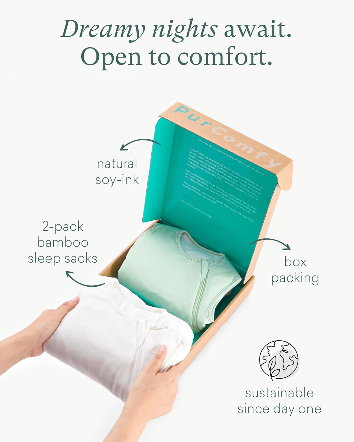 Bamboo Baby Sleep Sack (0.5 TOG) - PurComfy