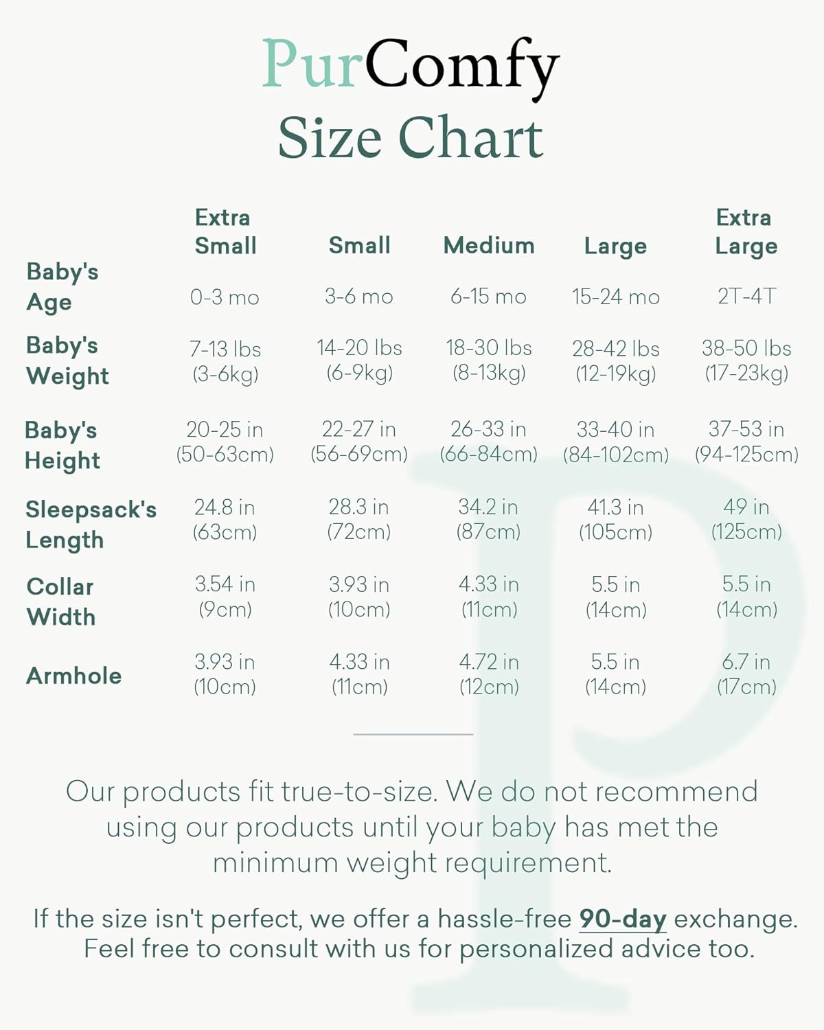 Bamboo Baby Sleep Sack (0.5 TOG) - PurComfy