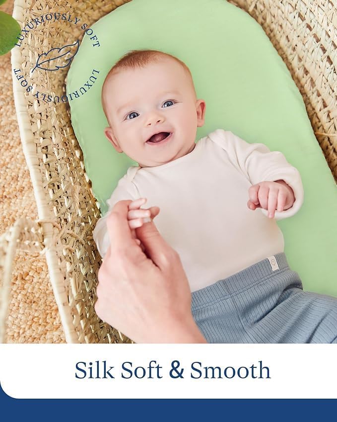 Bamboo Bassinet Sheets - PurComfy