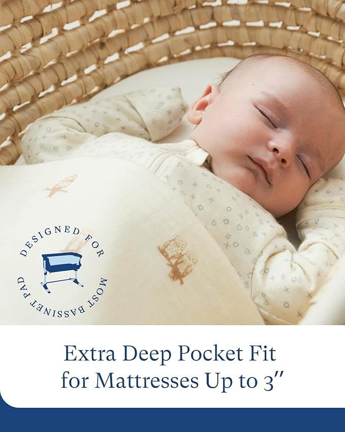 Bamboo Bassinet Sheets - PurComfy