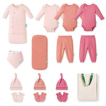 Bamboo Newborn Clothes Gift Set: 14-Piece SuperSoft Layette & Accessories Set for Baby — Daily Essentials Set - PurComfy