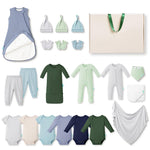 Bamboo Newborn Clothes Gift Set: 21-Piece Baby Layette Set, Infant Clothes Essentials — Everything Premium Set - PurComfy