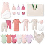Bamboo Newborn Clothes Gift Set: 21-Piece Baby Layette Set, Infant Clothes Essentials — Everything Premium Set - PurComfy