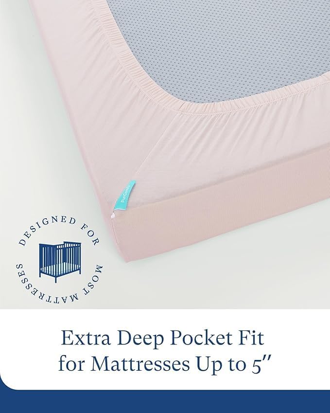 Bamboo Pack & Play Sheets - PurComfy