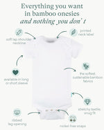 Bamboo Short-Sleeve Bodysuits - PurComfy