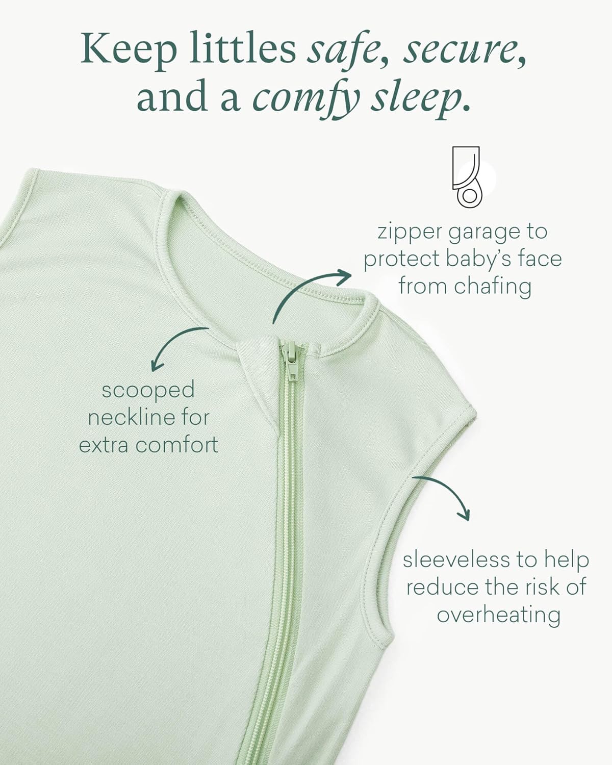 Bamboo Toddler Sleep Sack (0.5 TOG) - PurComfy