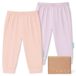 Bamboo Viscose Baby Pants, Unisex 0-24 Months, 2-Pack - PurComfy