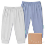 Bamboo Viscose Baby Pants, Unisex 0-24 Months, 2-Pack - PurComfy