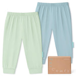 Bamboo Viscose Baby Pants, Unisex 0-24 Months, 2-Pack - PurComfy