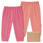 Bamboo Viscose Baby Pants, Unisex 0-24 Months, 2-Pack - PurComfy