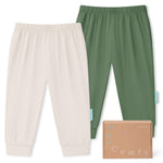 Bamboo Viscose Baby Pants, Unisex 0-24 Months, 2-Pack - PurComfy