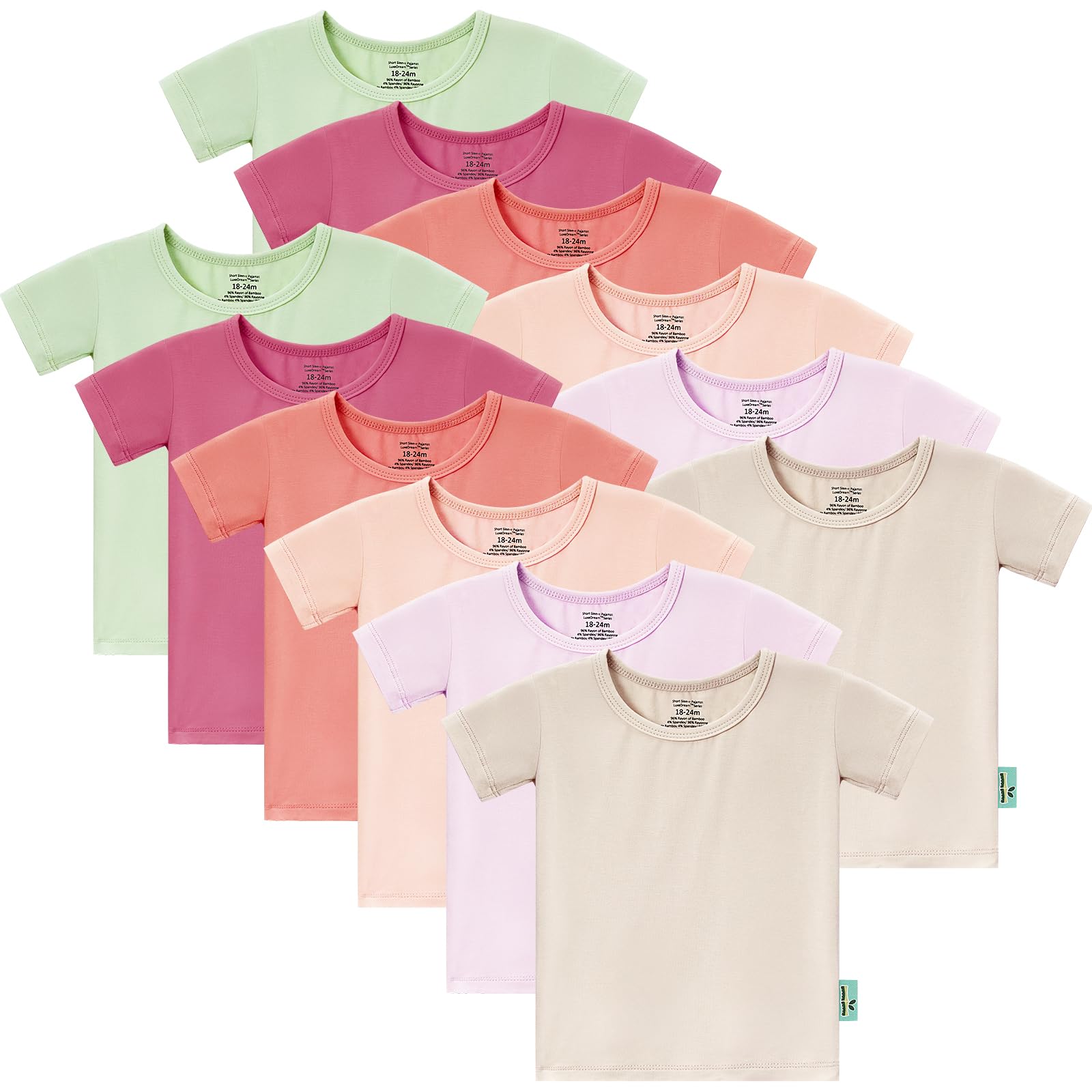 Bamboo Viscose Summer Toddler T-Shirts - PurComfy