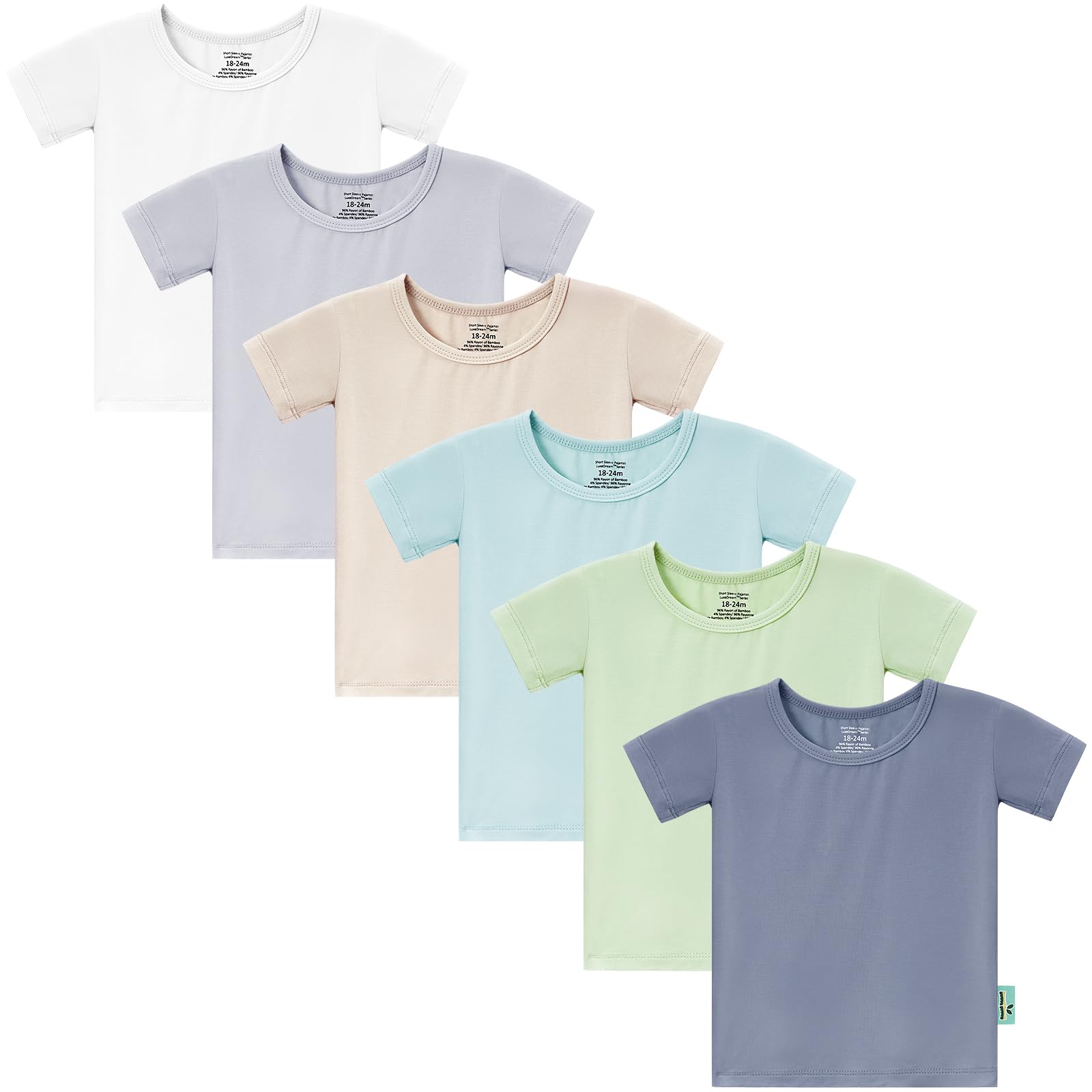 Bamboo Viscose Summer Toddler T-Shirts - PurComfy