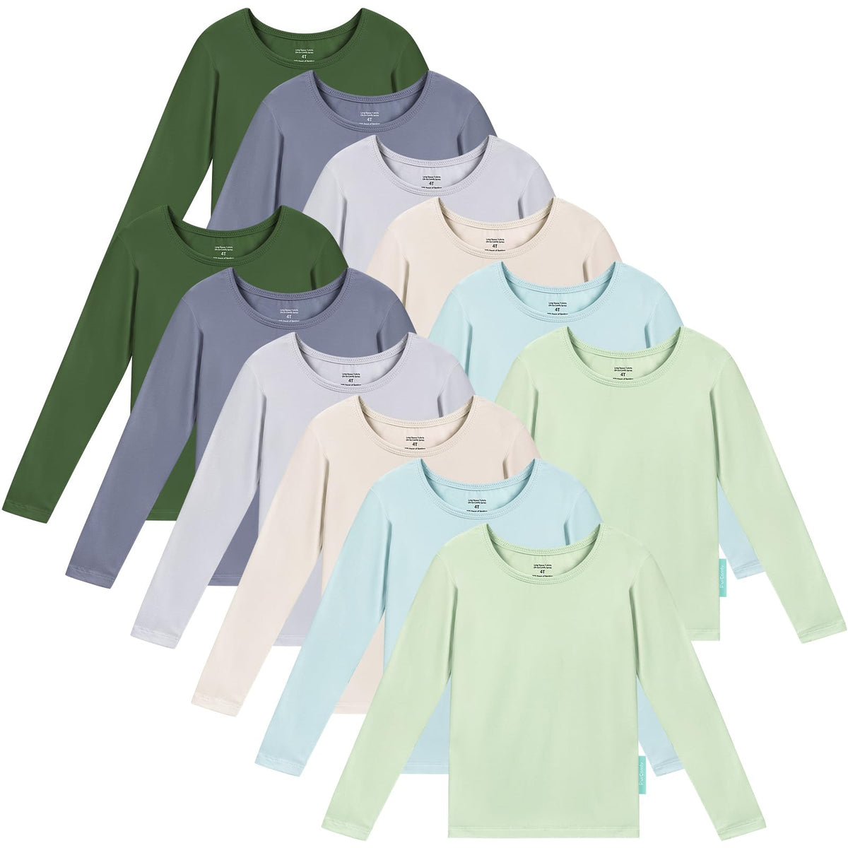 Bamboo Viscose Toddler Long Sleeve T-Shirt - PurComfy