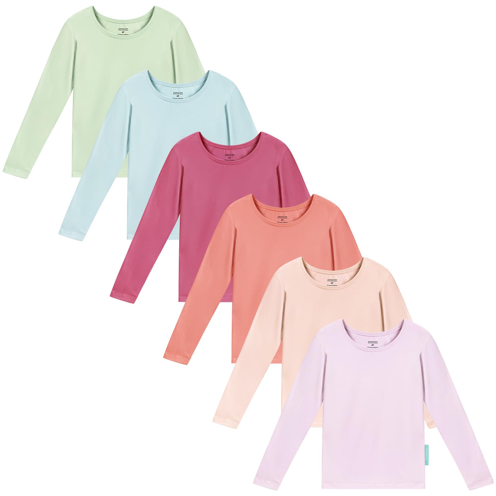 Bamboo Viscose Toddler Long Sleeve T-Shirt - PurComfy