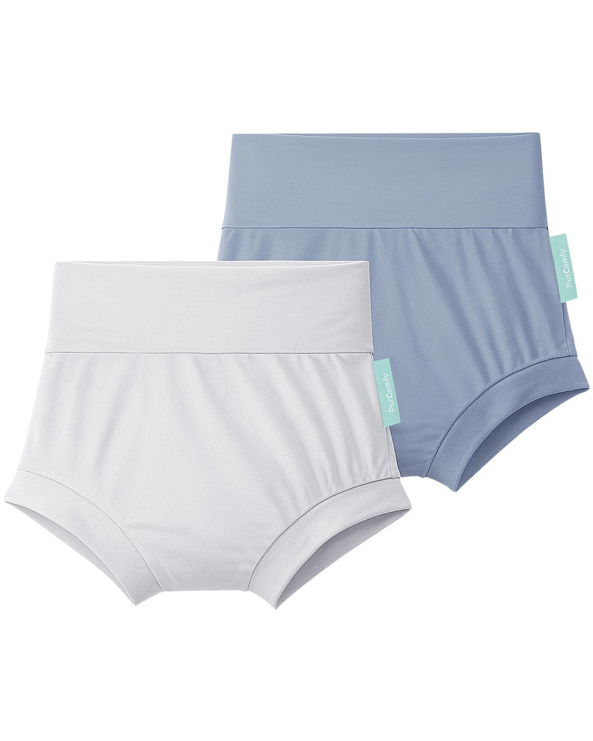 Soft Bamboo Viscose Baby Bloomers Bummies, 2-Pack - PurComfy