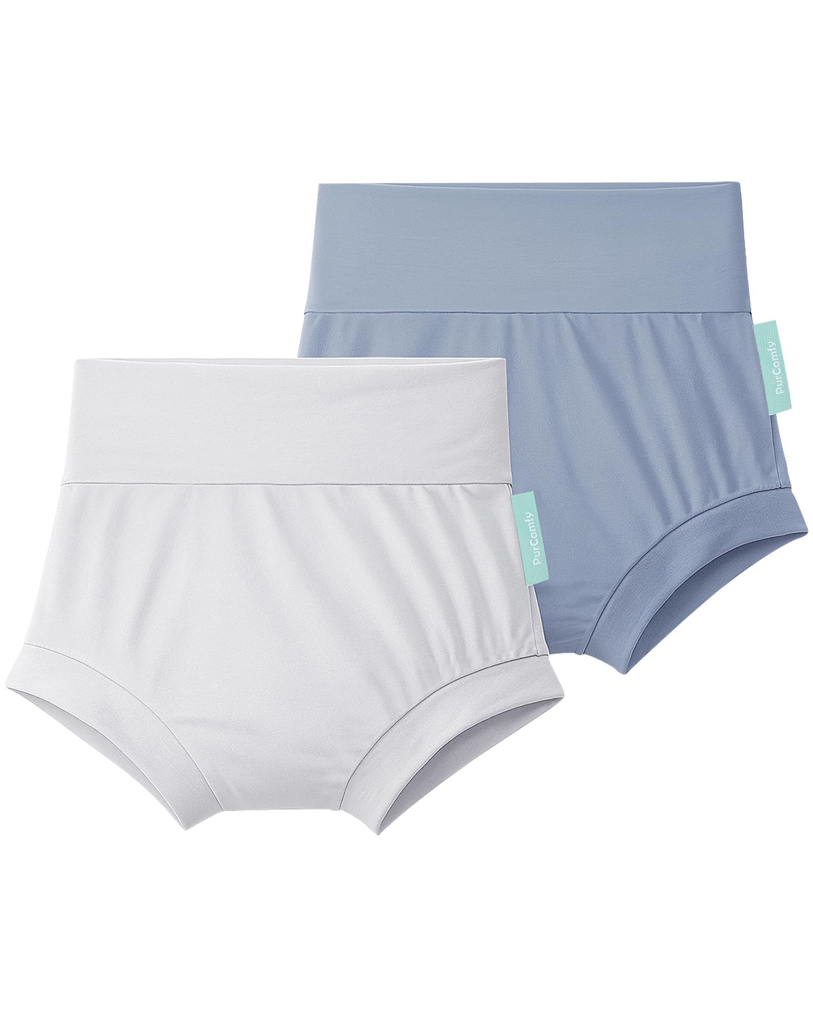 Soft Bamboo Viscose Baby Bloomers Bummies, 2-Pack - PurComfy
