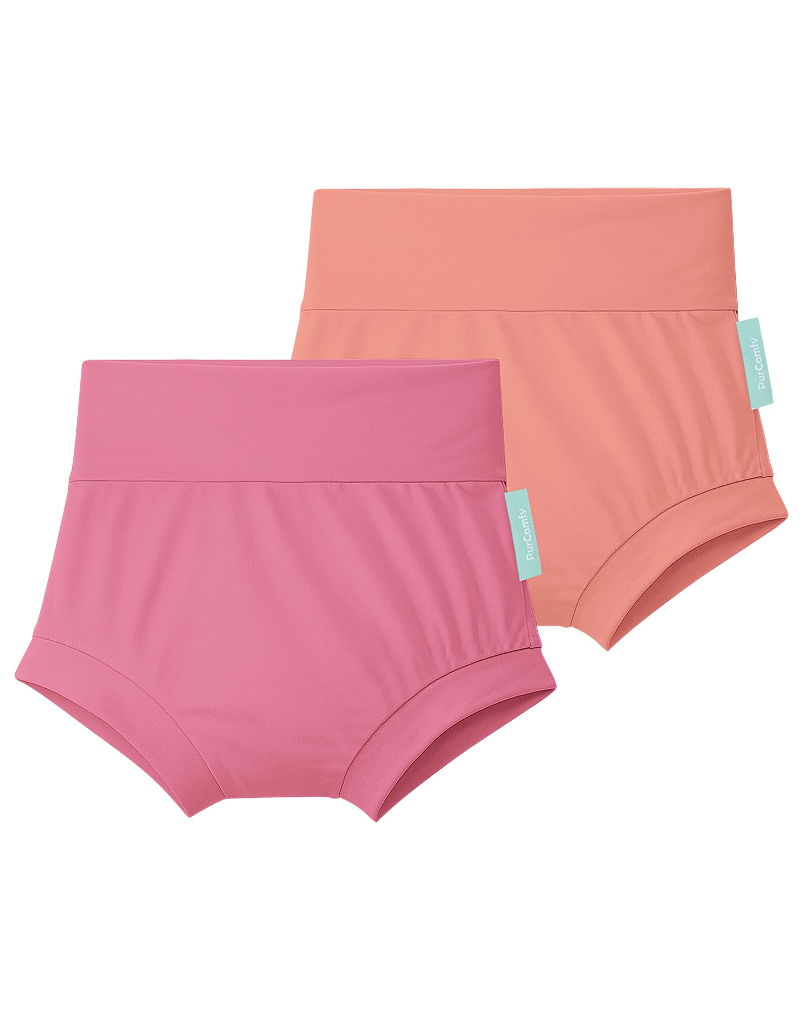 Soft Bamboo Viscose Baby Bloomers Bummies, 2-Pack - PurComfy