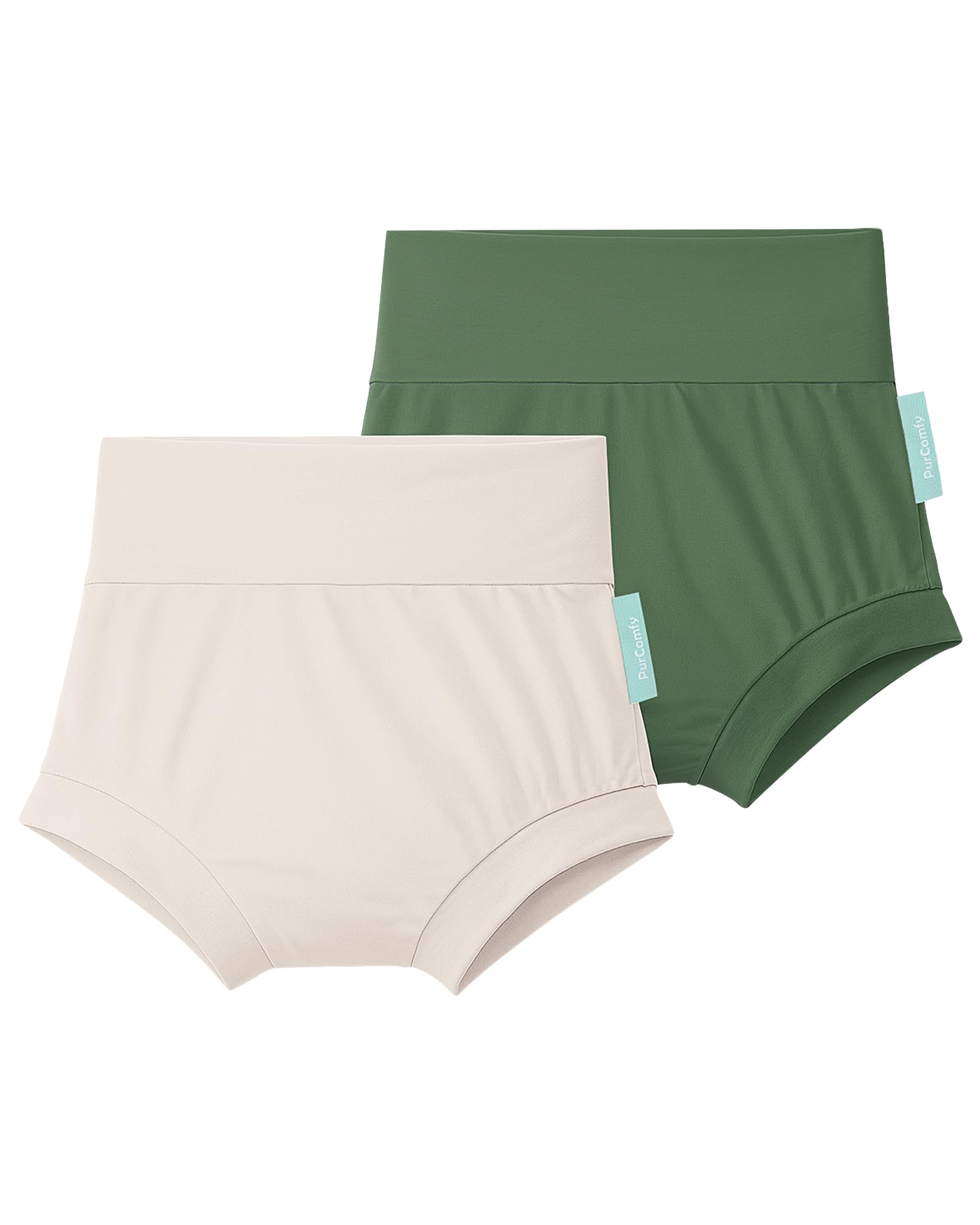 Soft Bamboo Viscose Baby Bloomers Bummies, 2-Pack - PurComfy