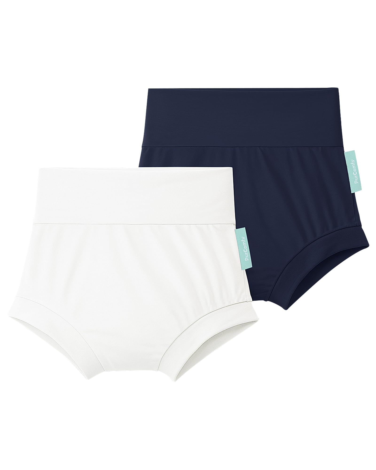Soft Bamboo Viscose Baby Bloomers Bummies, 2-Pack - PurComfy