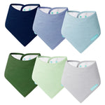 SuperSoft Baby Bibs, Premium Bamboo Viscose, 6-Pack - PurComfy