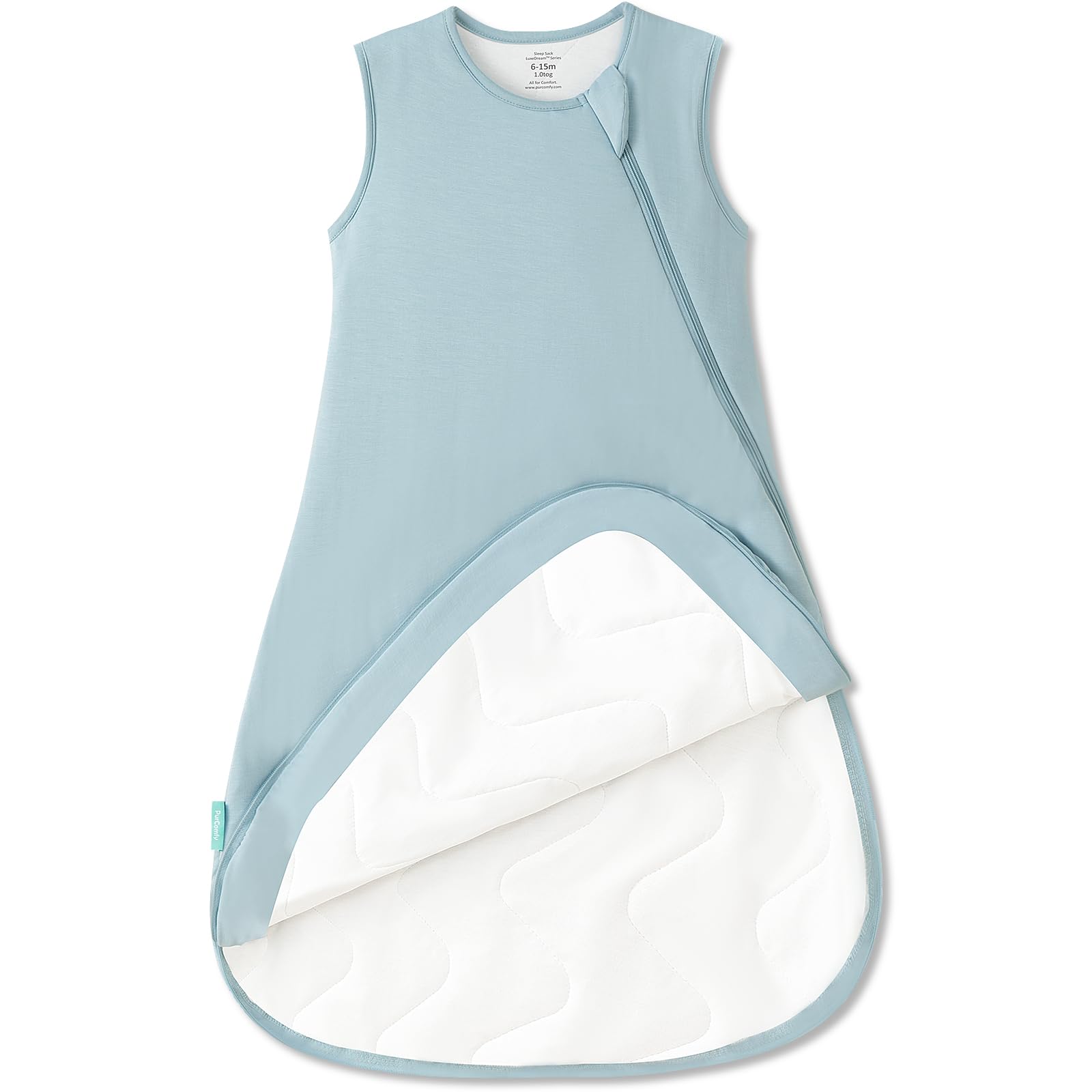 SuperSoft Baby Sleep Sack 1.0 TOG, Silky-Soft Viscose - PurComfy
