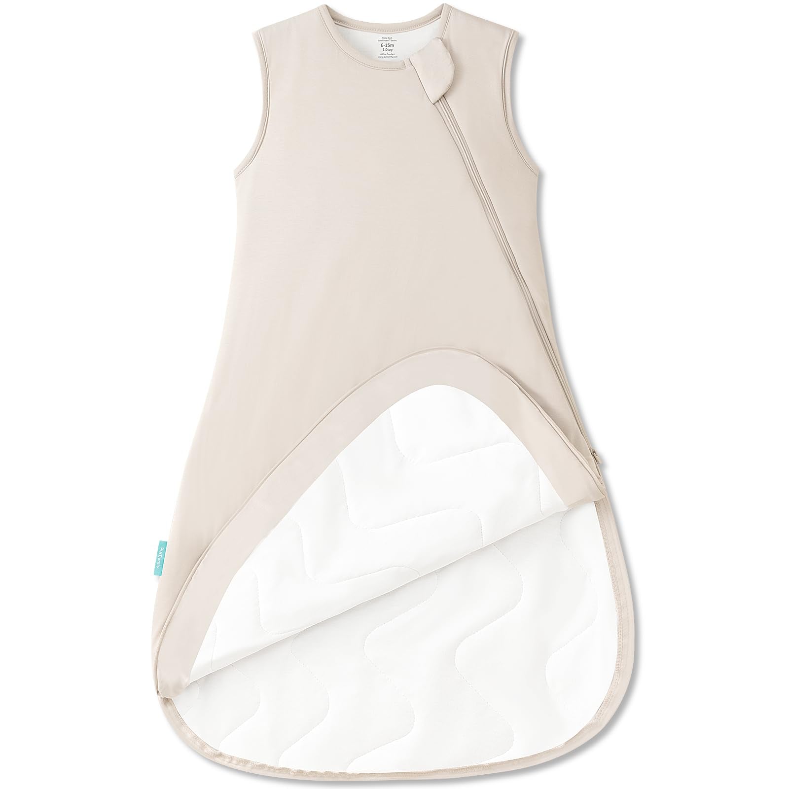 SuperSoft Baby Sleep Sack 1.0 TOG, Silky-Soft Viscose - PurComfy