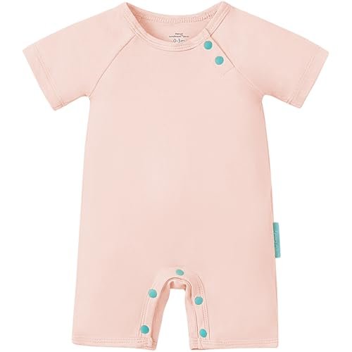 SuperSoft Bamboo Viscose Baby Romper, Unisex, Short Sleeve - PurComfy
