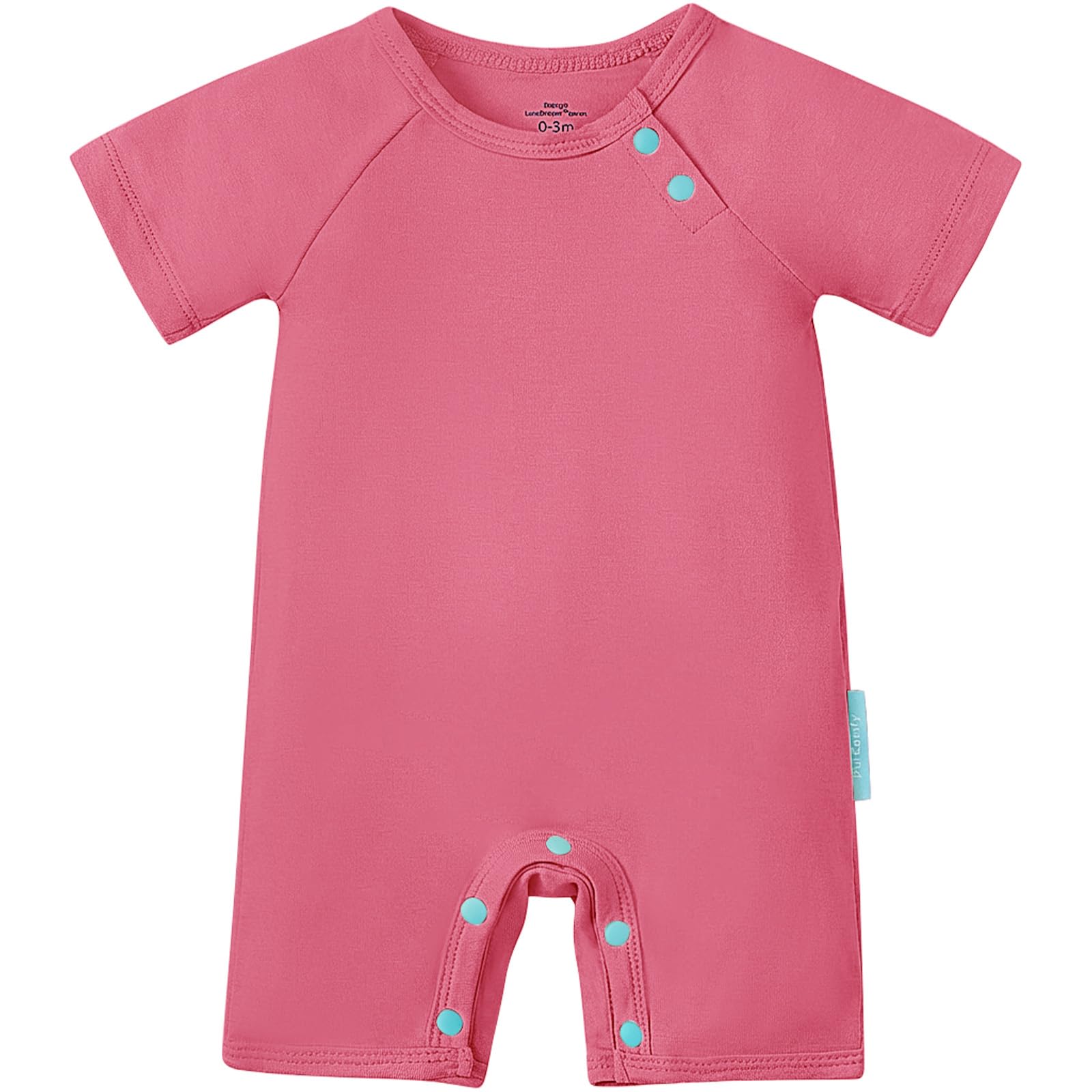 SuperSoft Bamboo Viscose Baby Romper, Unisex, Short Sleeve - PurComfy