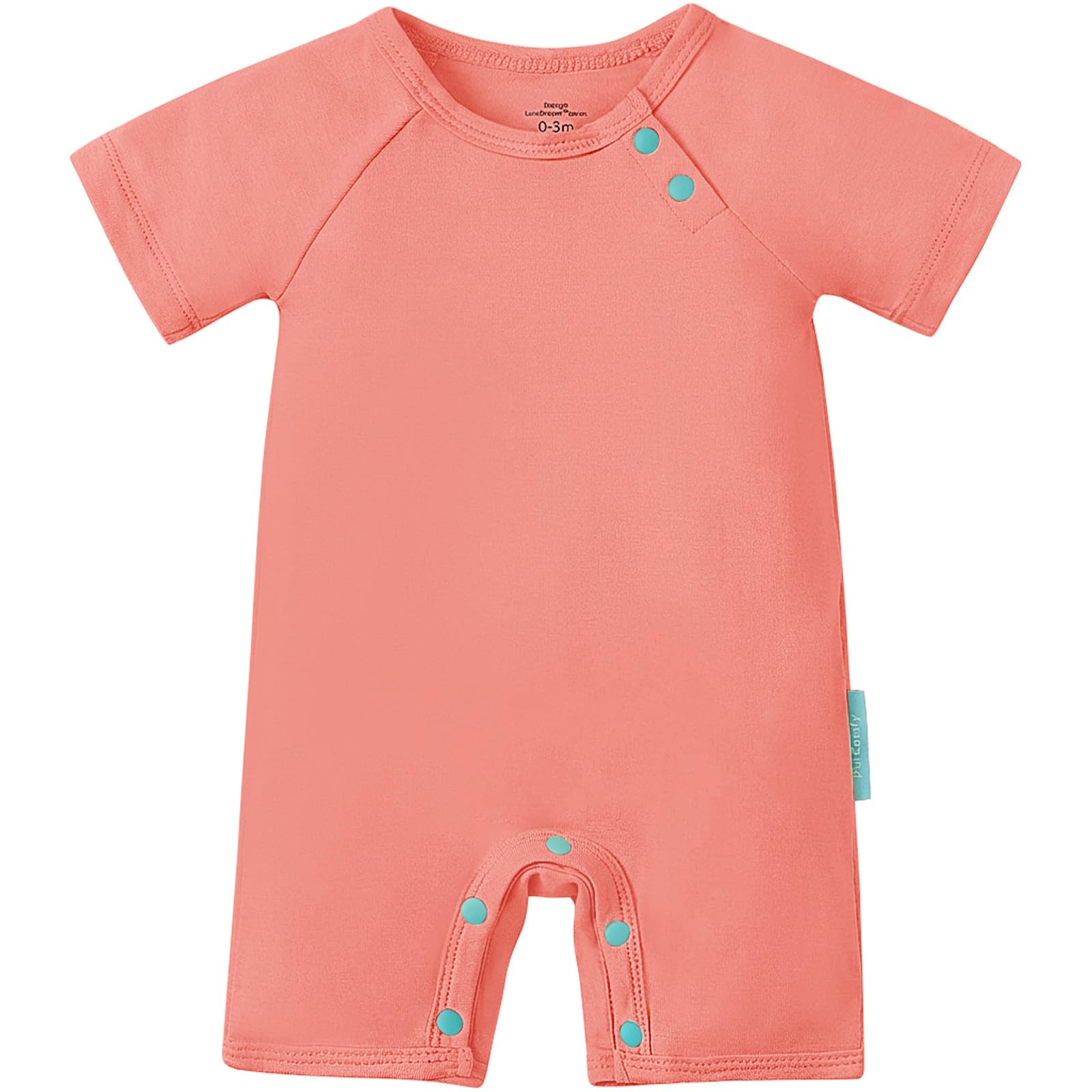 SuperSoft Bamboo Viscose Baby Romper, Unisex, Short Sleeve - PurComfy