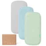 Supersoft Bamboo Viscose Burp Cloths, 3-Pack, Large 21” x 10” - PurComfy