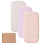 Supersoft Bamboo Viscose Burp Cloths, 3-Pack, Large 21” x 10” - PurComfy