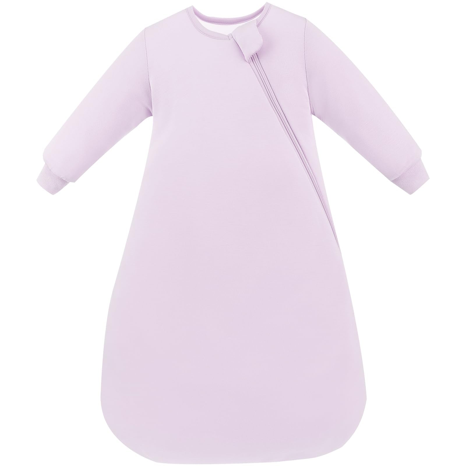 Supersoft Premium Bamboo Viscose Long Sleeve Sleep Sack, 1.0 TOG - PurComfy