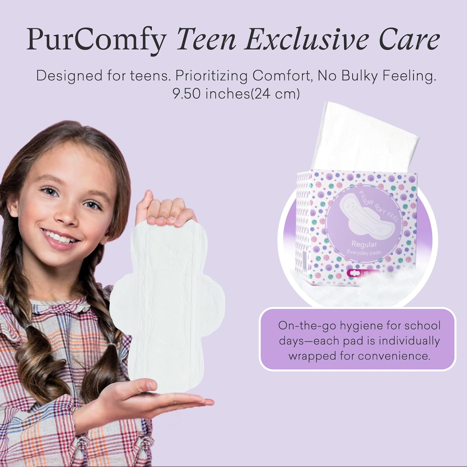 Teen Period Pads - PurComfy